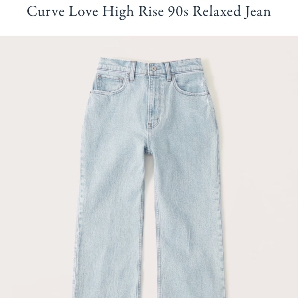 Abercrombie Curve Love 90s Relaxed Jean